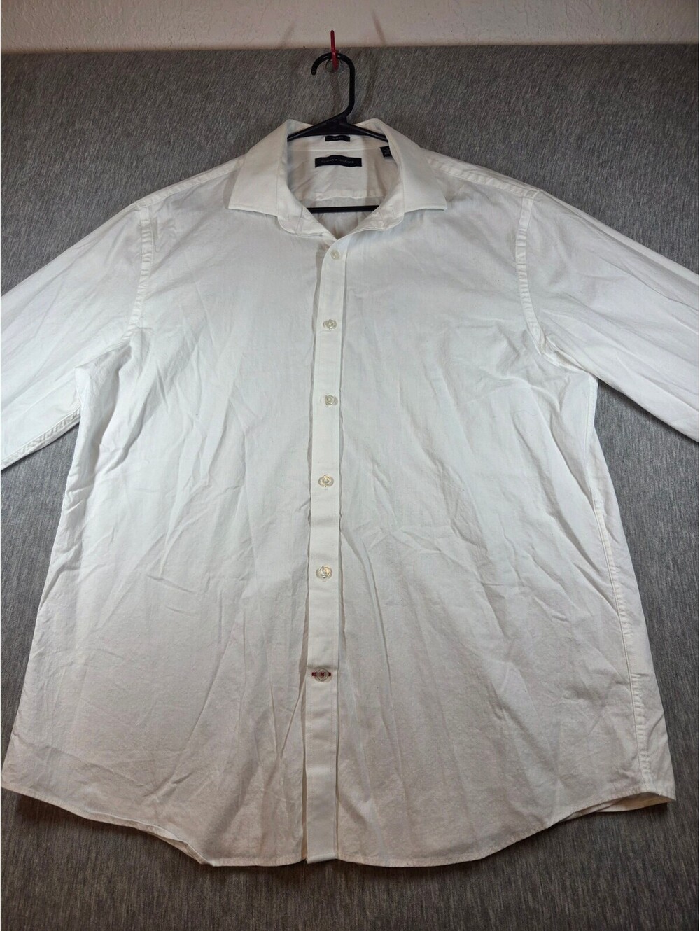 Tommy Hilfiger Slim Fit White Dress Shirt XL 17 34/35